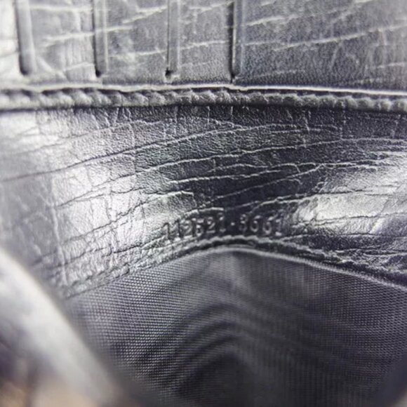 GUCCI W hook wallet GG canvas beige canvas x leather Authentic Used - Picture 8 of 9